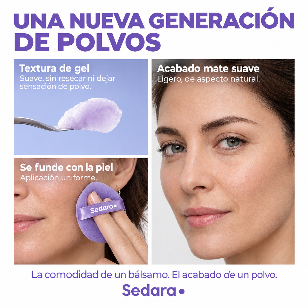 Polvo mate en crema que controla el brillo